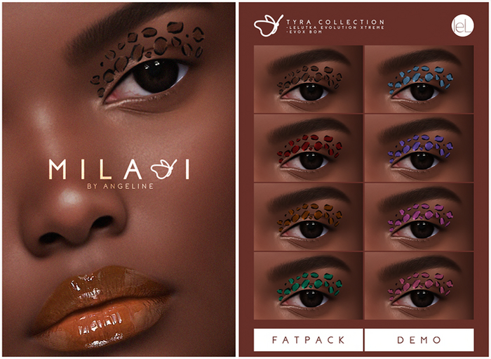 Second Life Marketplace MILANI Cosmetics "Tyra" Eyeshadow (DEMO)